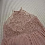 Torrid Light Pink High Neck Halter Top Lace Sheer Babydoll Slip Plus Size 4 4X Photo 12