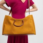 Cult Gaia  Erin Weekender Jute Duffle Bag Photo 3