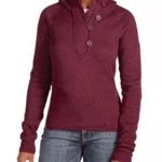 The North Face Women's Crescent Sunshine Hooded Fleece Sweatshirt Small Burgundy Photo 0