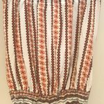 Strapless Patterned Tube Top Orange Size M Photo 0