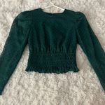 EXPRESS Green Blouse Photo 0