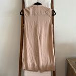A.L.C. Bisque Beige 100% Silk Band Collar Sleeveless Mini Dress Photo 6