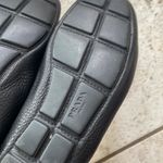 Prada  Black Crystal Embellished Leather Loafers Photo 11