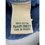 L.L.Bean  Blue Corduroy Button Up Shirt Long Sleeve Pocket Casual Top M Photo 2