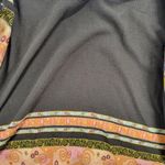 Womens Kimono Wrap Sweater 52"x 66" Brown Paisley Fringe Hem Elegant Scarves Photo 5