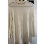 Reformation Women’s turtleneck long-sleeved Latte Mini Sweater Dress A47 Photo 4