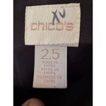 Chico's  Sleeveless Dress Faux Suede Leather Chevron Geometric Black Tan Neutral Photo 4