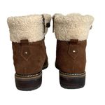 Blondo  Brown Vanessa Fleece Cuff Lace Up Water Proof Womens Leather Boots Sz 8.5 Photo 5