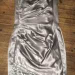 Gunne Sax Jessica McClintock for silver strapless vintage dress Photo 0