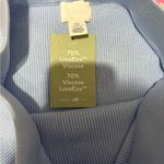 H&M  Blue Ribbed Midi Pencil Skirt Photo 4