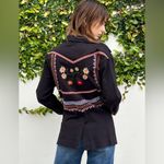 Billy T Black Embroidered Throw It On Denim Jacket – Size Medium (NWT) Photo 1