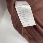 Naked Wardrobe  Smooth Keyhole Cropped Top Shirt Brown NWT Long Sleeve Photo 7