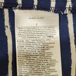 Banana Republic  Striped Midi Dress V-Neck Curved  Hem Pockets Navy White‎ Photo 7