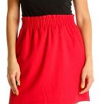 J.Crew ✨ Ruched Waist Neon Red Mini Sz 8 Skirt Photo 0