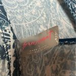 Free People Movement Sz L Mix Print Hooded Swing Top Cropped Long Sleeves Photo 3