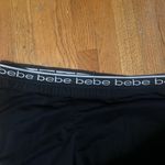 Bebe  Black Leggings/Sleepwear with White Logo Band Photo 2