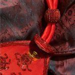 Jessica McClintock EUC darling  red beaded evening bag Photo 2