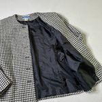 Pendleton  Vintage Tweed Houndstooth Gingham Button Down Blazer Photo 5