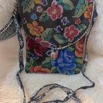 Unique Batik Embroidered Floral Crossbody Bag Red Photo 0