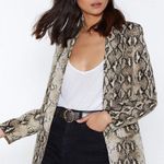 Nasty Gal Snakeskin Blazer Photo 0