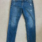 Silver Jeans Destructed Skinny Girlfriend Jeans Mid Rise Womens Size W34 L29 Photo 1