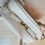 Anthropologie  White Mini Top Handle Crossbody Bag – Gold Hardware Photo 7