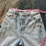 PacSun  Dad Jeans Straight Light Wash High Rise Distressed Women’s 24 Button Fly Photo 12