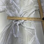 MINKPINK  Dress Womens X Small White Jessey Wrap‎ Midi Open Back Cotton Photo 7