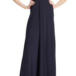 Halston Heritage HALSTON Del Sequin Draped Jersey Sleeveless Halter Formal Jumpsuit Size 12 Photo 0