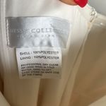 NEW Dessy Collection STRAPLESS NOTCH CREPE JUMPSUIT WITH POCKETS IN IVORY White Size 14 Photo 6