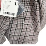 Free People Cali Plaid Blazer Jacket Gray Neutral Size Large Photo 10