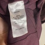 Louna Brown Burgundy Mesh Overlay Printed Long Sleeve Midi Dress Size XL Photo 15