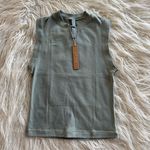 SKIMS  Cotton Jersey Mock Neck Tank Mineral Size Small Photo 1