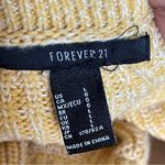 Forever 21  | Mustard Yellow Cropped Knit Sweater Sz L Photo 4
