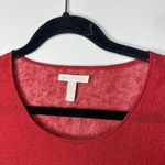 Eileen Fisher Fine Organic Linen Crepe Knit High Low Long Sleeve Tunic SZ Small Photo 2