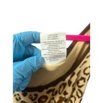 Southpole Tank Top Women's XL Animal Print Leopard Sleeveless Gold Foil Y2K Photo 4