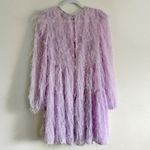 ASOS  DESIGN Lilac Purple Fluffy Tiered Mini Dress Photo 3