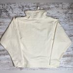 Madewell NWT MWL Ribbed Funnelneck Sweatshirt Medium Cream Relaxed Slouchy Boxy Photo 8