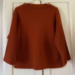 Chico's Chico’s Black Label 100% Cashmere Sweater Rust Orange Boxy Cropped size 1 medium Photo 2