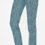 BODEN Women's 12 Abstract Blue Polka Dot Richmond 7/8 Cigarette Trouser Pants Photo 0