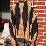 Geometric Kimono Robe / Cover Up Black Size undefined Photo 7