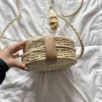 Mia & Tess The Paper Store Crossbody Bag Round Woven Bohemian Hippie Chic Tan Photo 7