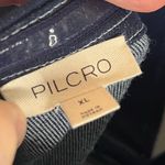 Pilcro NEW  Anthro Denim Halter V-neck Open-Back Mini Dress women’s size Xl Photo 6