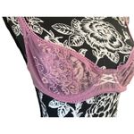 Rampage Floral Lace Bra Semi Sheer Sexy Feminine Lace Up Intimates Photo 2