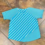 kim rogers Geometric Striped Blouse XL Photo 6