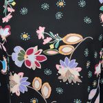 Finn & Grace  black painterly floral blouse size small Photo 1