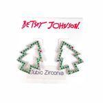 Betsey Johnson  Christmas Tree Earrings, Green Photo 4
