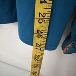 The Pioneer Woman Blouse Floral Sleeves Pullover Teal Blue Cottage Chiffon 3X Green Photo 7