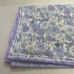 Rubi Purple Floral Satin Square Scarf ~ 100% Polyester~ Coquette Girl Photo 1