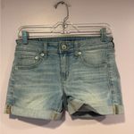 American Eagle Light blue next level stretch midi shorts Photo 0